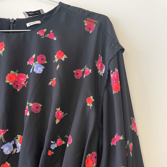 Jason Wu Silk Floral Blouson Dress, Sz 8 - Picture 7 of 11